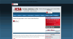 Desktop Screenshot of icsa-india.com