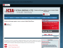 Tablet Screenshot of icsa-india.com